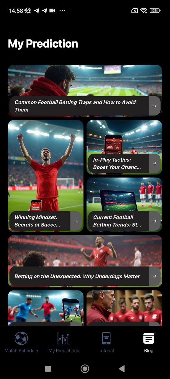 Parimech match details screen